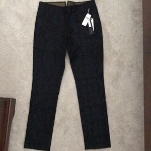 Anthropologie black patterned pants